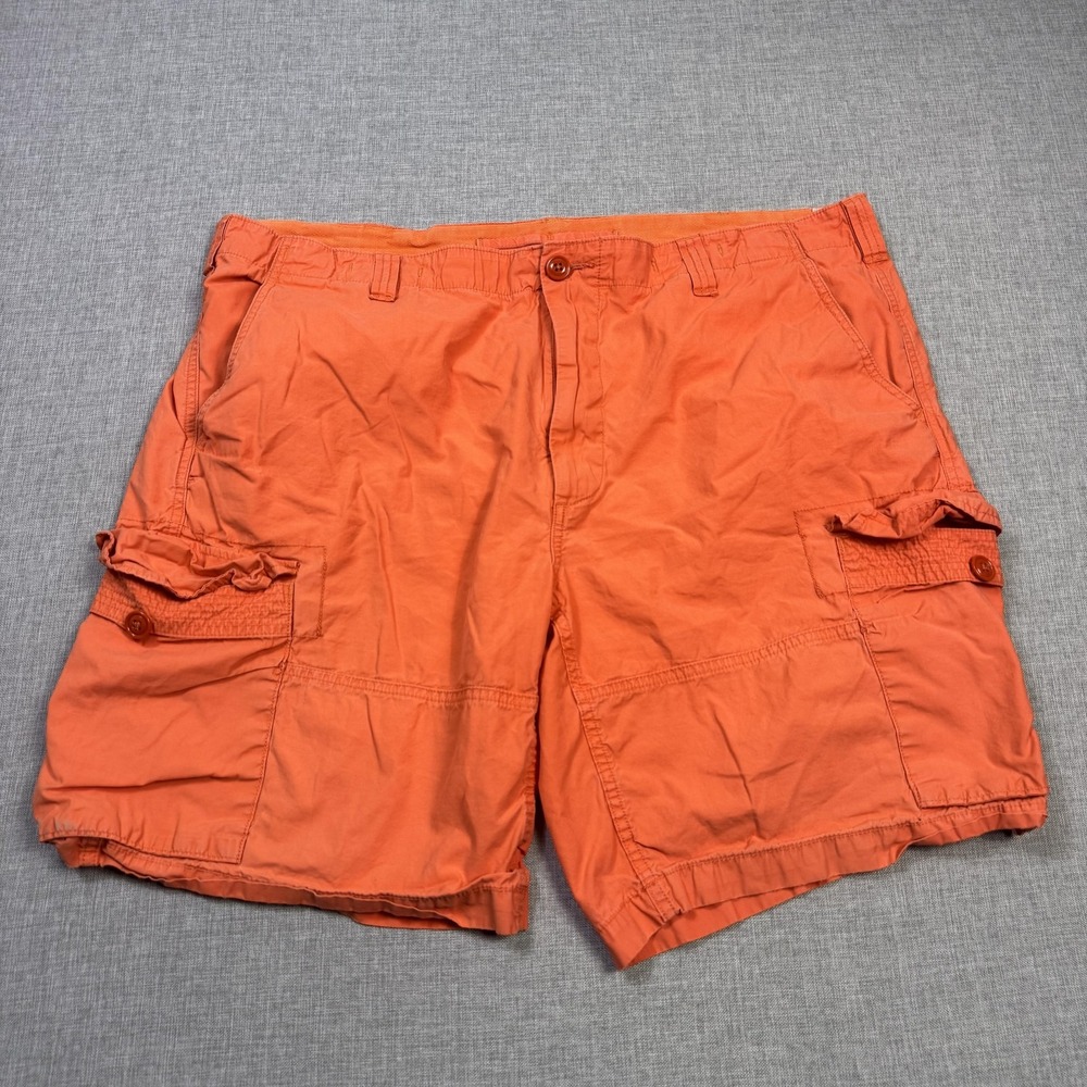 Polo Ralph Lauren Cargo Shorts Mens 42 Orange Cotton Classic Military 9" Inseam